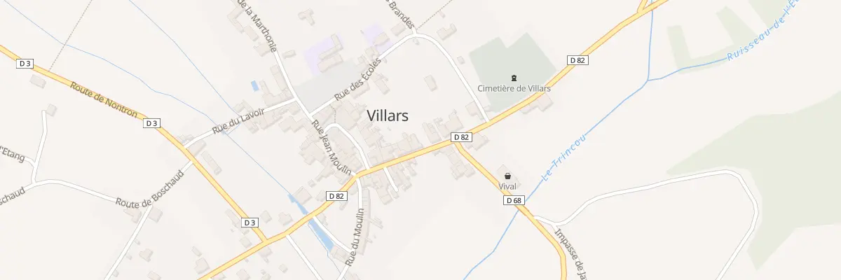 Plan du 23 Le Bourg à Villars