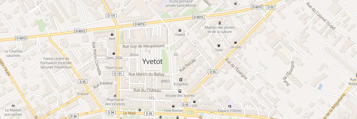 Plan du 4 Rue Camille Saint Saens à Yvetot