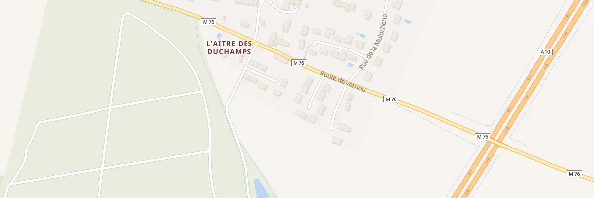 Plan du 3 All du Chêne du Gué à Parçay-Meslay