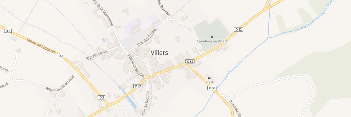Plan du 22 Le Bourg à Villars