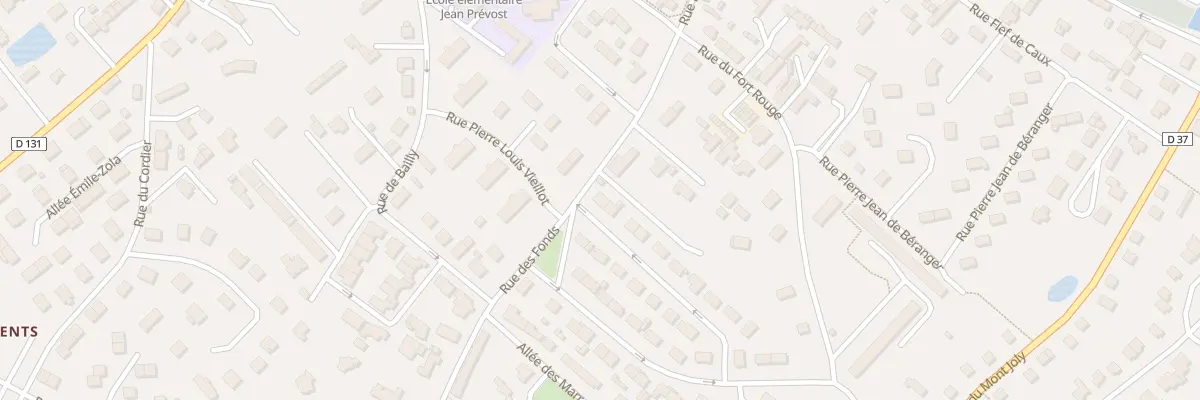 Plan du 9 Rue des Fonds à Yvetot