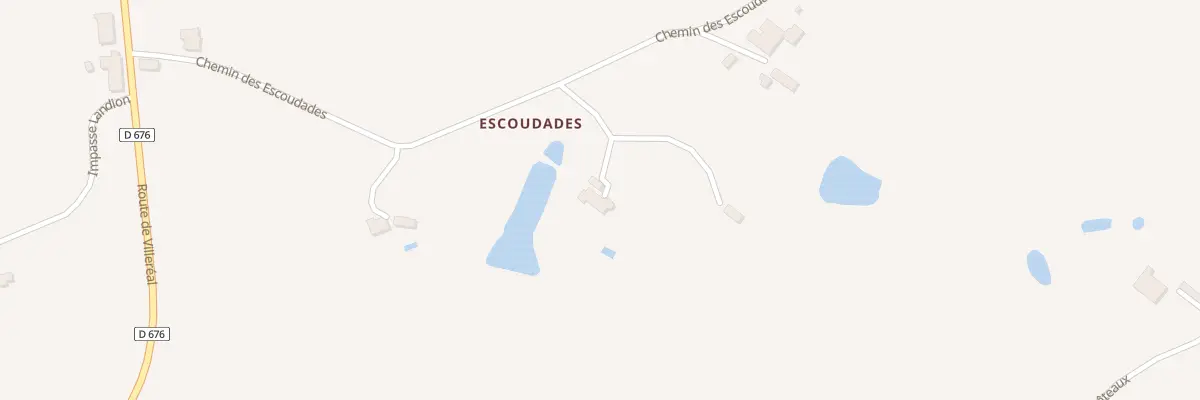 Plan du 404 Che des Escoudades à Beaumontois en Périgord
