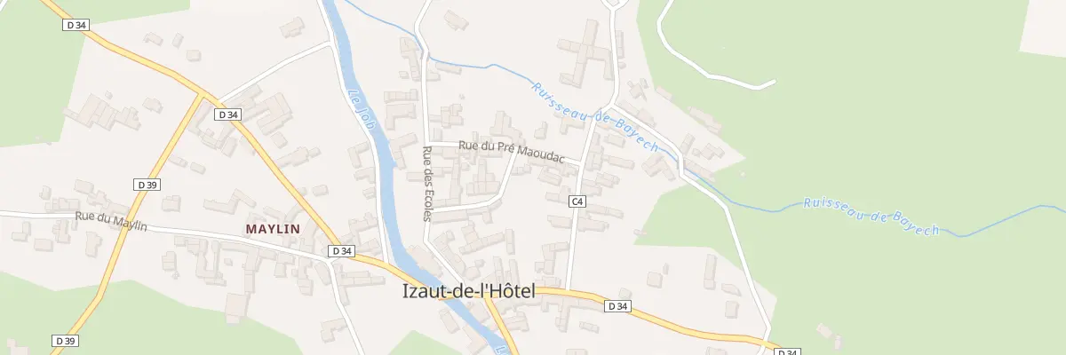 Plan du 1 Pl du Pré MAOUDAC à Izaut-de-l’Hôtel
