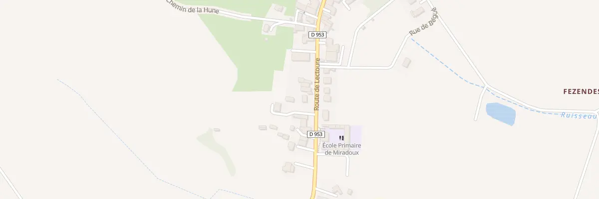 Plan du 20 Rte de Lectoure à Miradoux