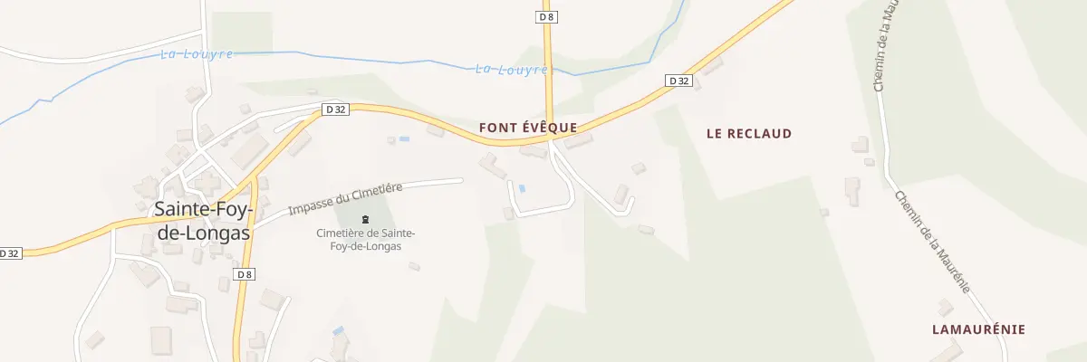 Plan du 86 Le Bourg à Sainte-Foy-de-Longas