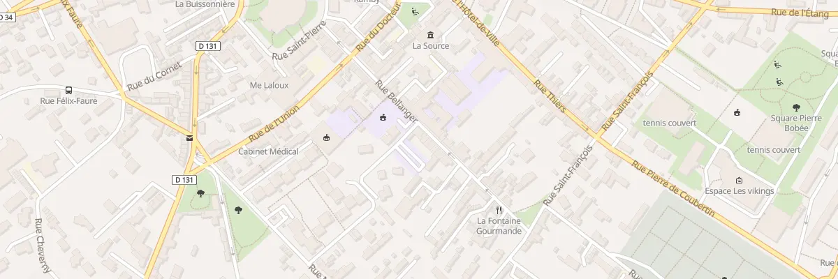 Plan du 40 Rue Bellanger à Yvetot