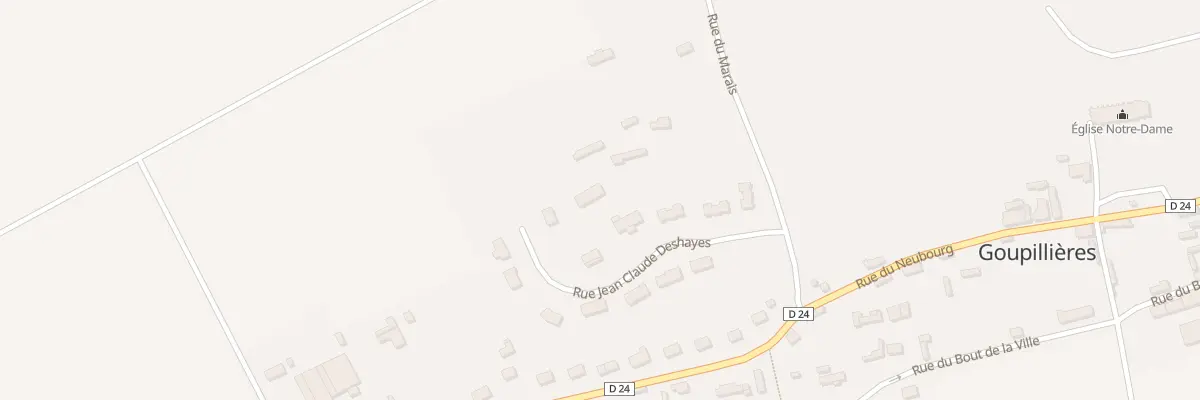 Plan du 12 Rue Jean Claude Deshayes à Goupil-Othon