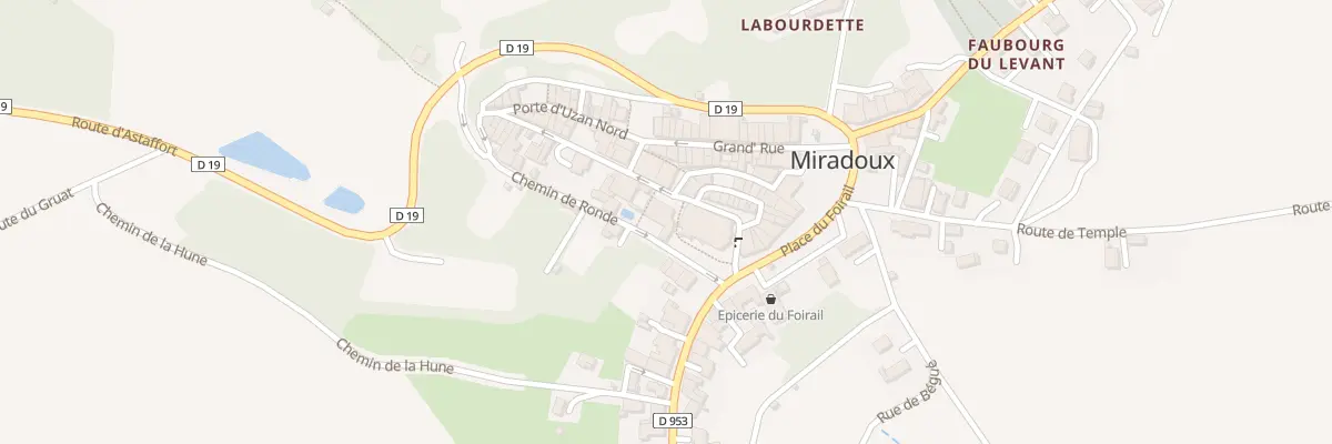 Plan du 2 Pl de la Mairie à Miradoux