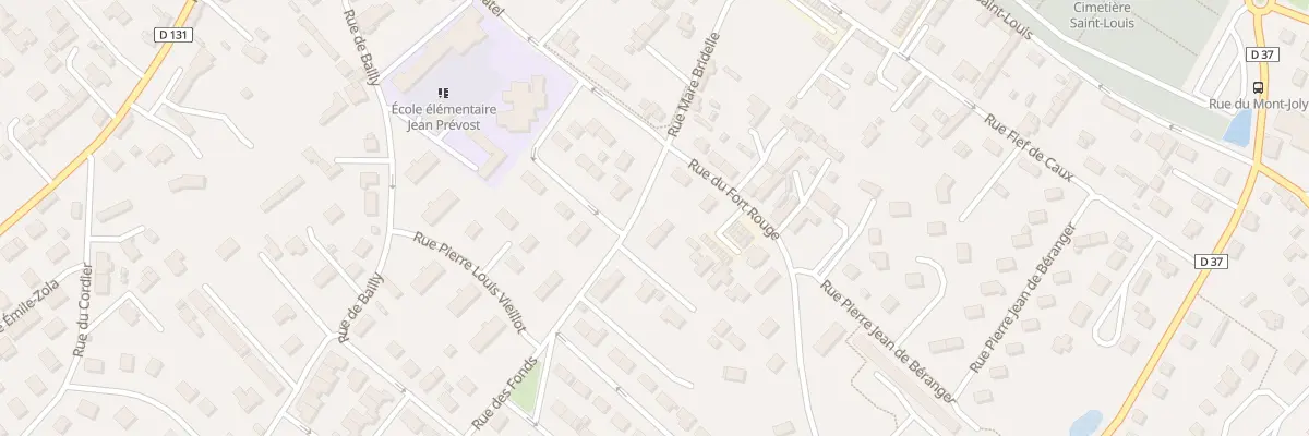 Plan du 3A Rue des Fonds à Yvetot