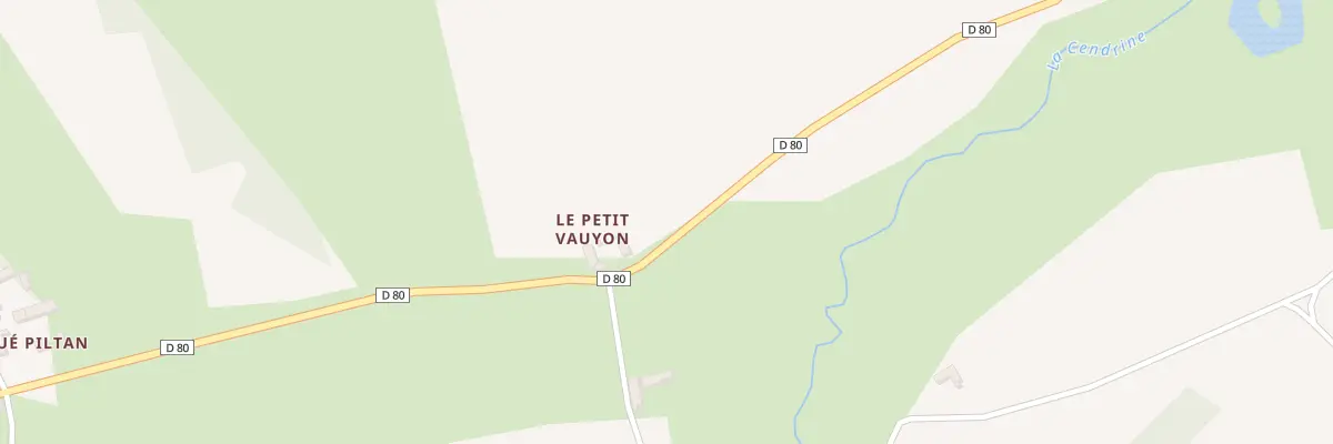 Plan du 165 Le Petit Vauyon à Ternay