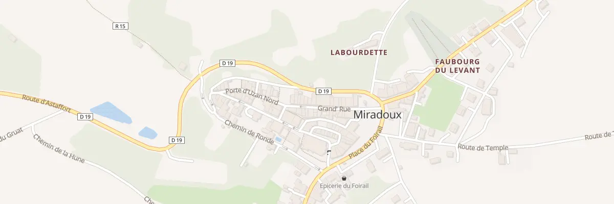 Plan du 22 Gr Grande Rue à Miradoux