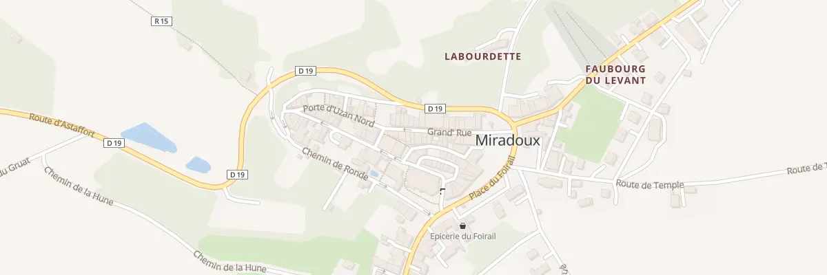 Plan du 3 Rue Major à Miradoux
