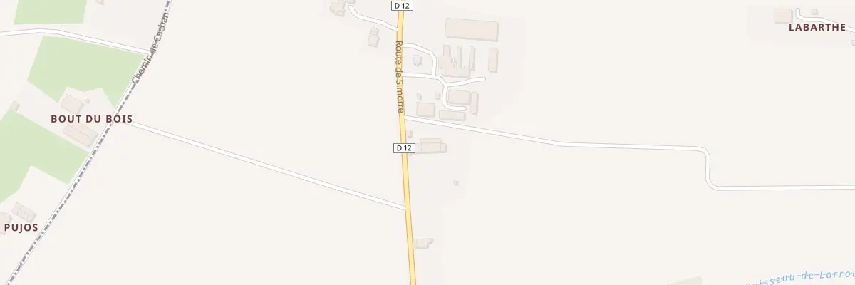 Plan du 57 Rte de Simorre à Saramon