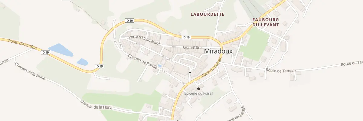 Plan du 14 Rue du Chateau à Miradoux