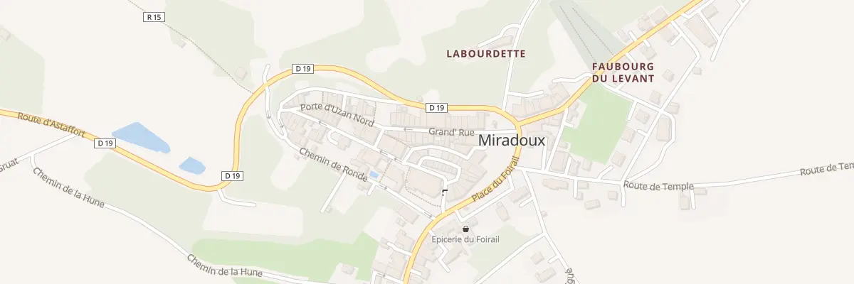 Plan du 7 Rue Major à Miradoux