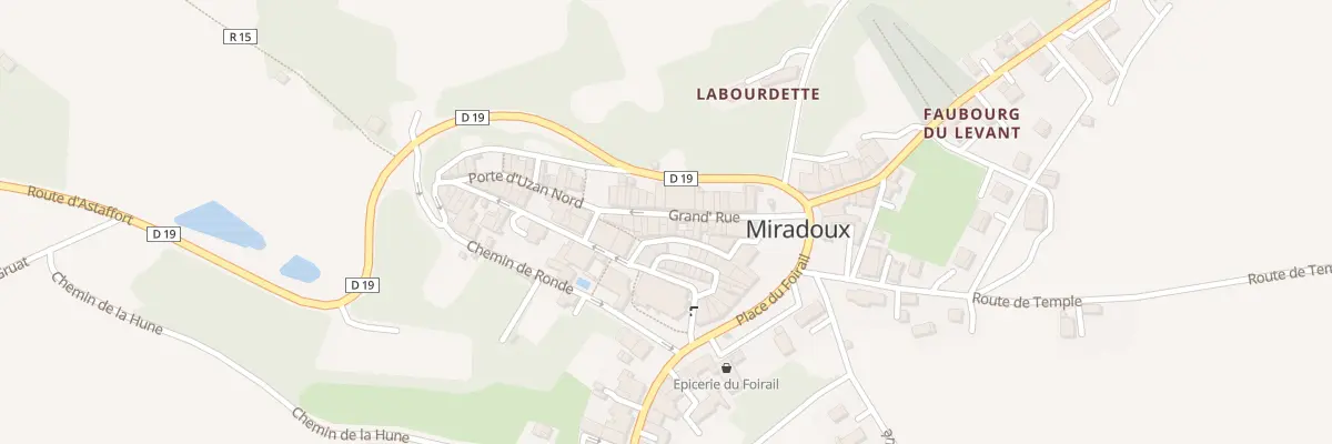 Plan du 9 Gr Grande Rue à Miradoux