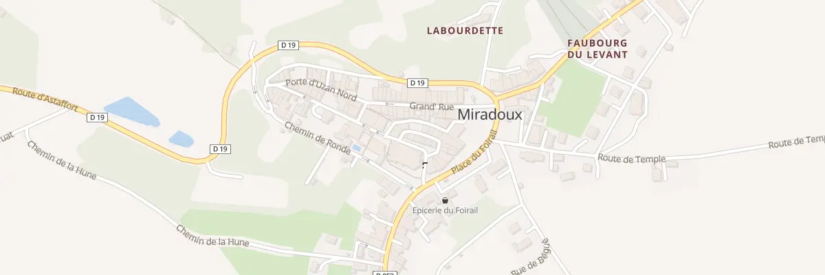 Plan du 13 Pl du Chateau à Miradoux