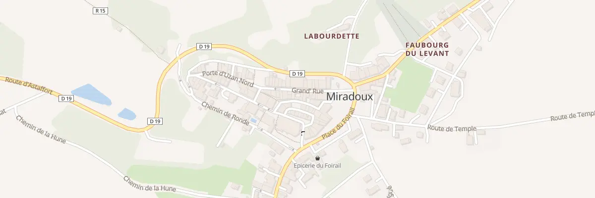 Plan du 9 Rue Major à Miradoux