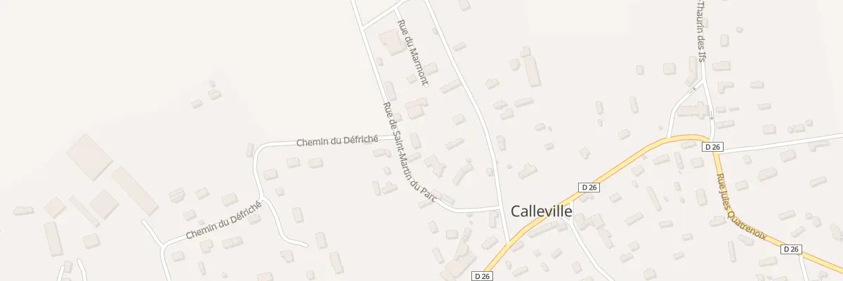 Plan du 3 Rue de Saint Martin du Parc à Calleville