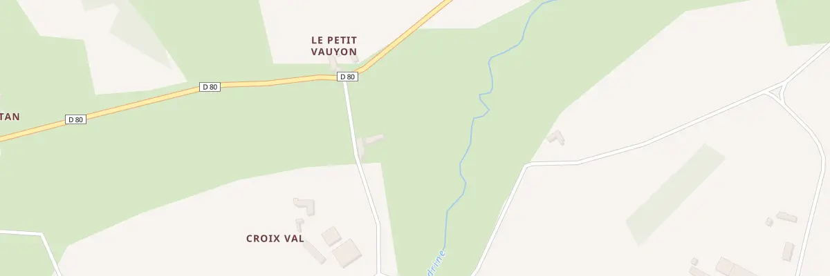 Plan du 163 Croix Val à Ternay