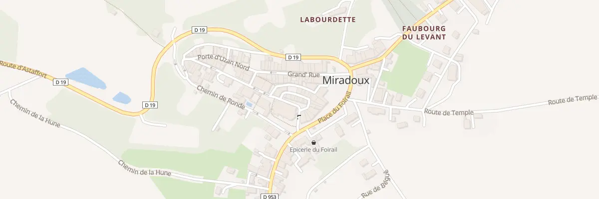 Plan du 10 Rue du Chateau à Miradoux