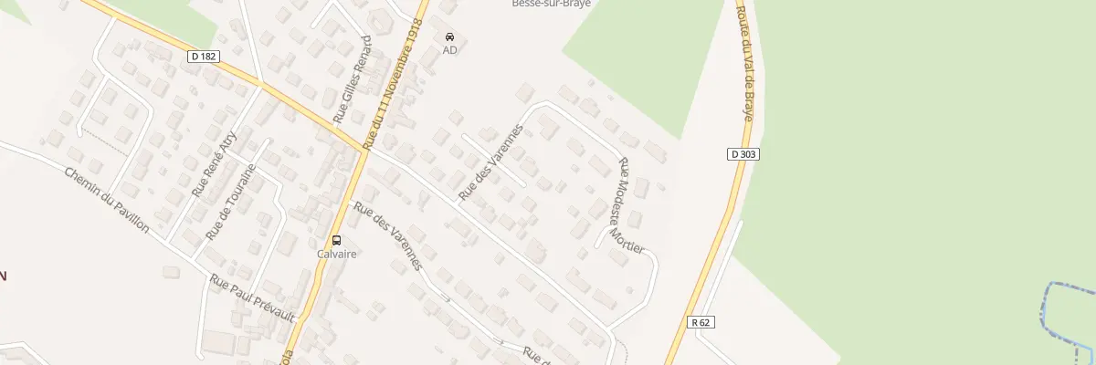 Plan du 38 Rue des Varennes à Bessé-sur-Braye