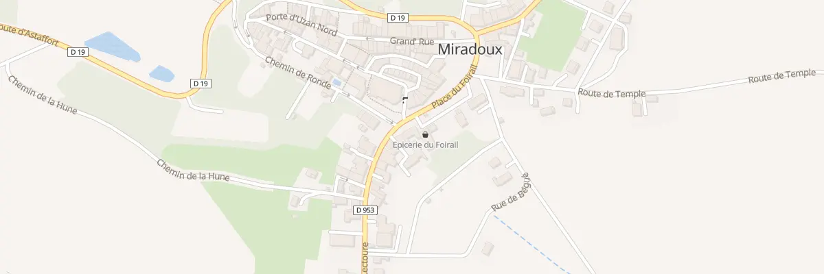 Plan du 1 Rte de Lectoure à Miradoux