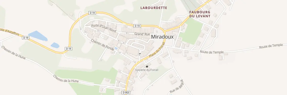 Plan du 5100 Rue du Chateau à Miradoux