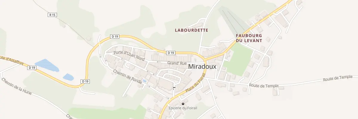 Plan du 12 Gr Grande Rue à Miradoux