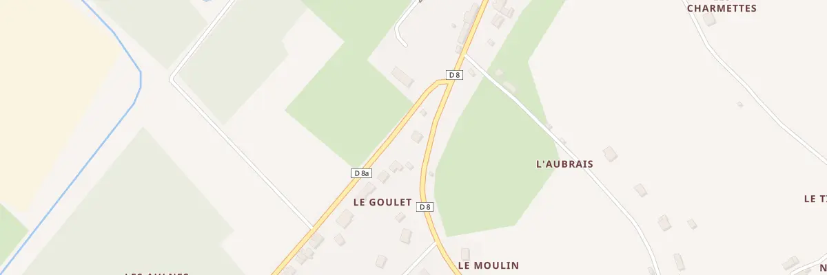Plan du 100 Le Goulet à Bonneveau