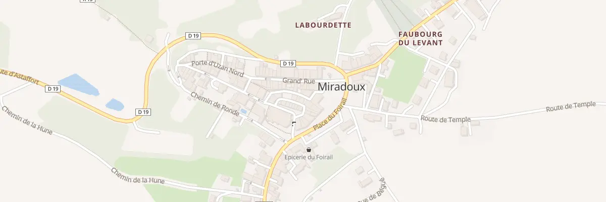 Plan du 12 Rue Major à Miradoux