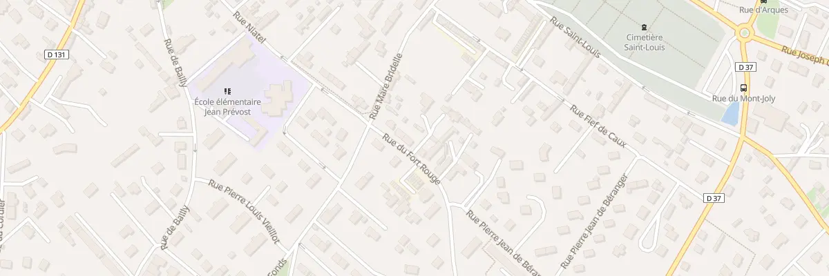 Plan du 3 Rue du Fort Rouge à Yvetot