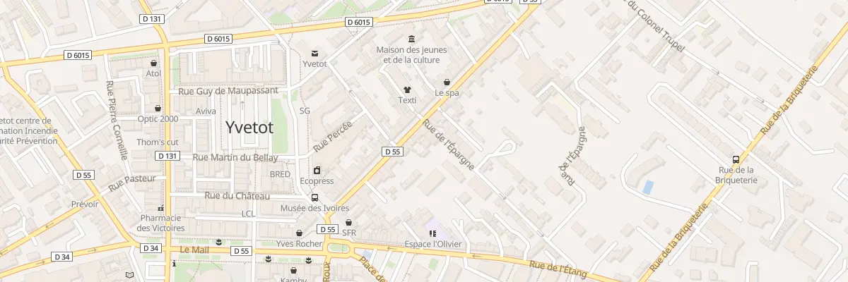 Plan du 2B Rue de l’Epargne à Yvetot