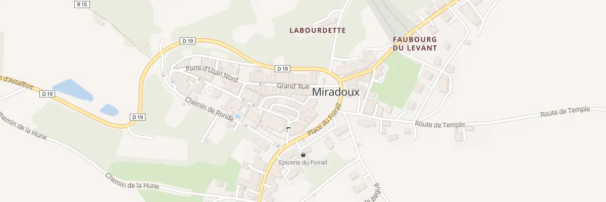Plan du 15 Rue Major à Miradoux