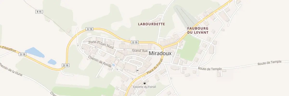 Plan du 8 Gr Grande Rue à Miradoux