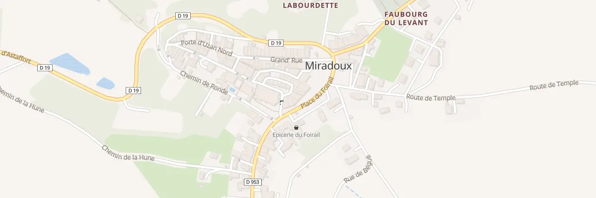 Plan du 4 Pl du Foirail à Miradoux