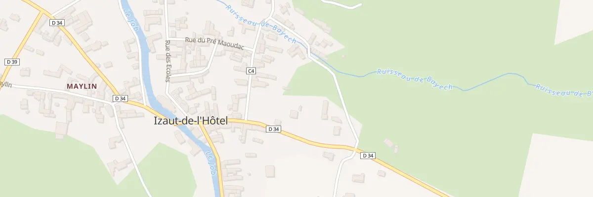 Plan du 6 Rte du CLOS de BOUÉ à Izaut-de-l’Hôtel