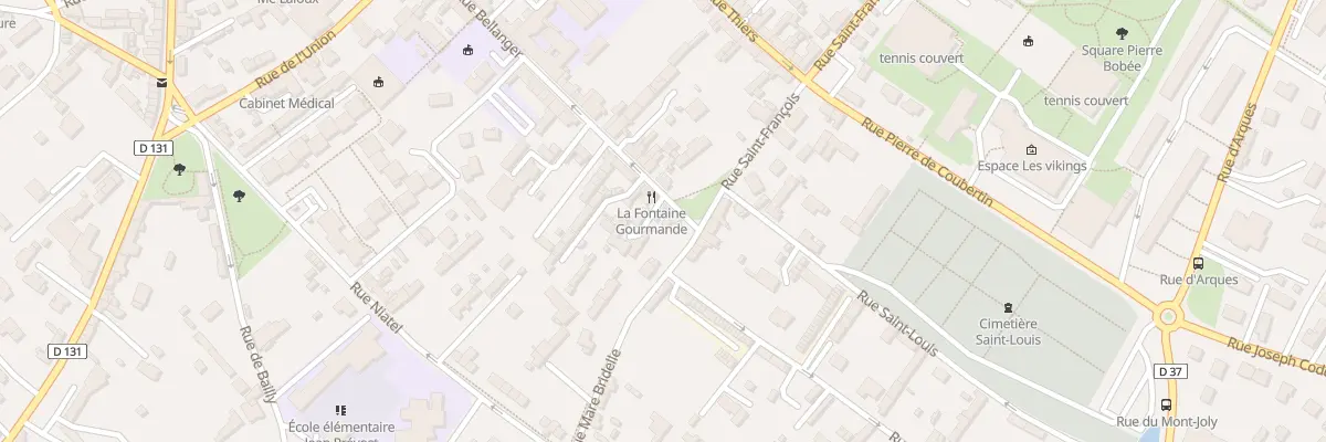 Plan du 74 Rue Bellanger à Yvetot