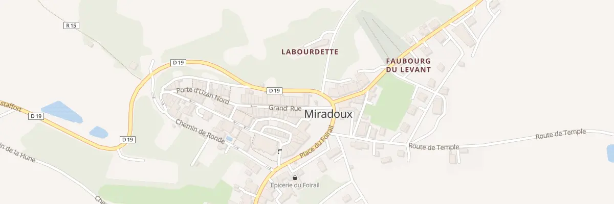 Plan du 4 Grande Rue à Miradoux