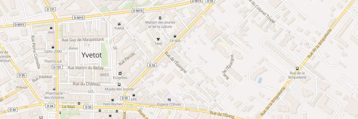 Plan du 3 Rue de l’Epargne à Yvetot