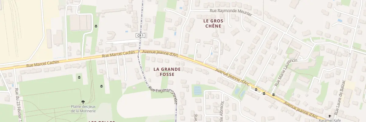 Plan du 16 Av Jeanne d’Arc à La Ville-aux-Dames