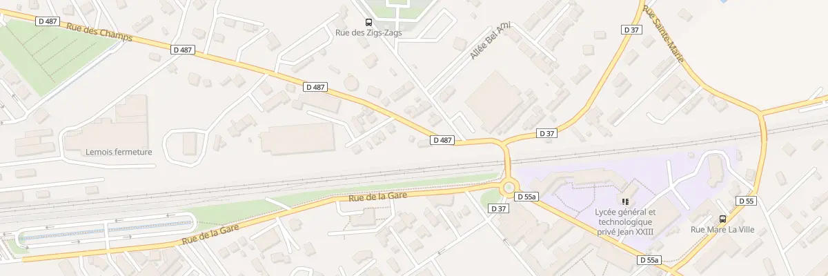 Plan du 1 Rue des Champs à Yvetot