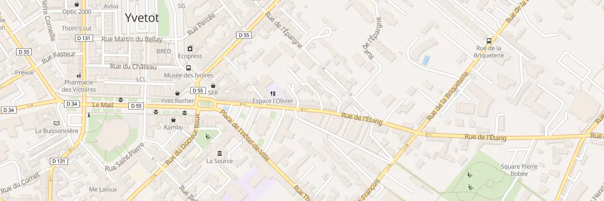 Plan du 5 Rue de l’Etang à Yvetot
