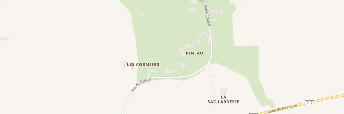 Plan du 11 Rue de Pineau à Artins