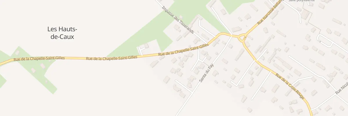 Plan du 187 Rue de la Chapelle St Gilles aux Hauts-de-Caux