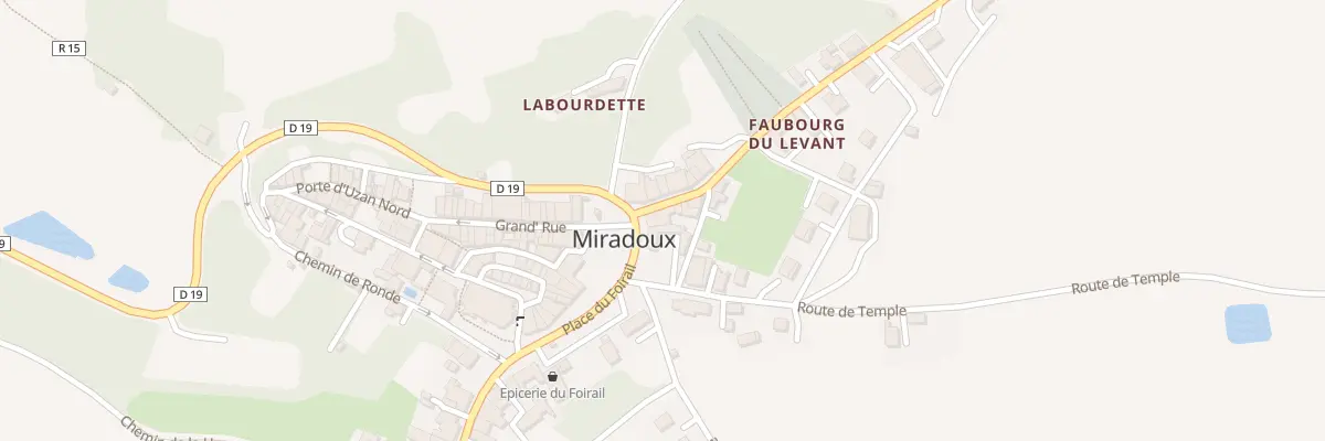 Plan du 9 Pl du Foirail à Miradoux