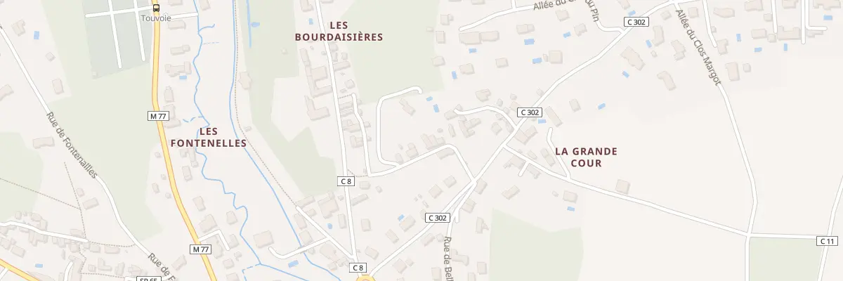 Plan du 8 Sen des Pélus à Rochecorbon