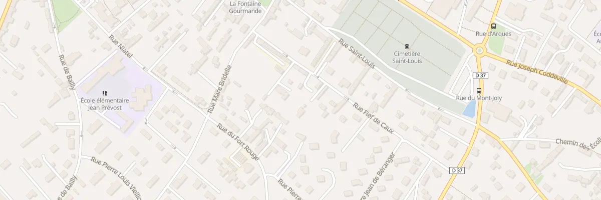 Plan du 16 Rue Fief de Caux à Yvetot