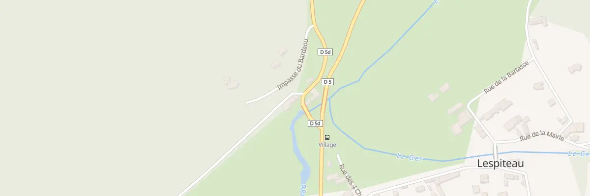 Plan du 3 Rte de Rieucazé à Lespiteau