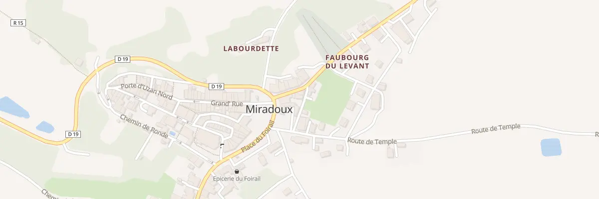 Plan du 1 Rue du 19 Mars 1962 à Miradoux